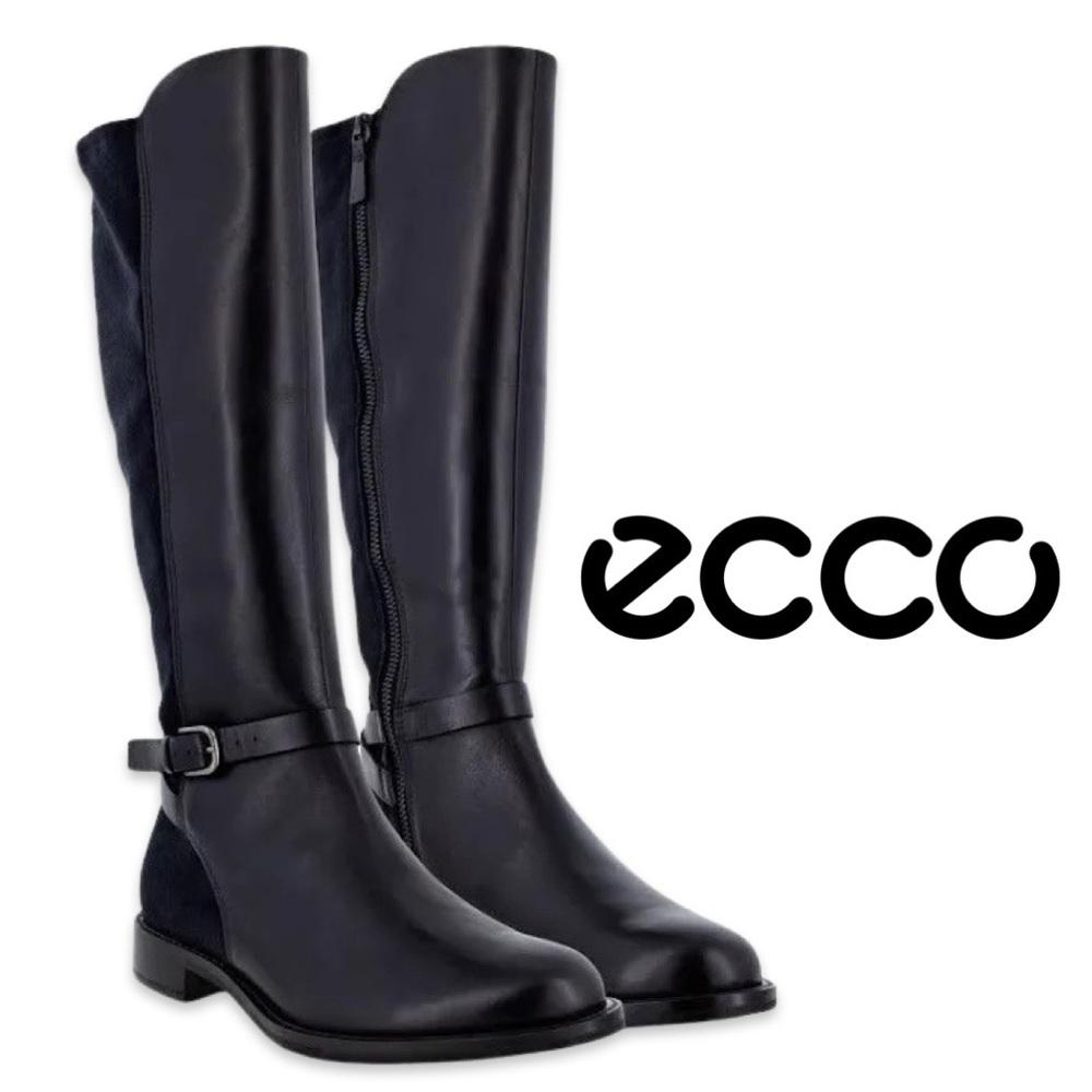 NWOB $250  ECCO, the Sartorelle 25 Leather Tall Boots Size 37 6-6.5